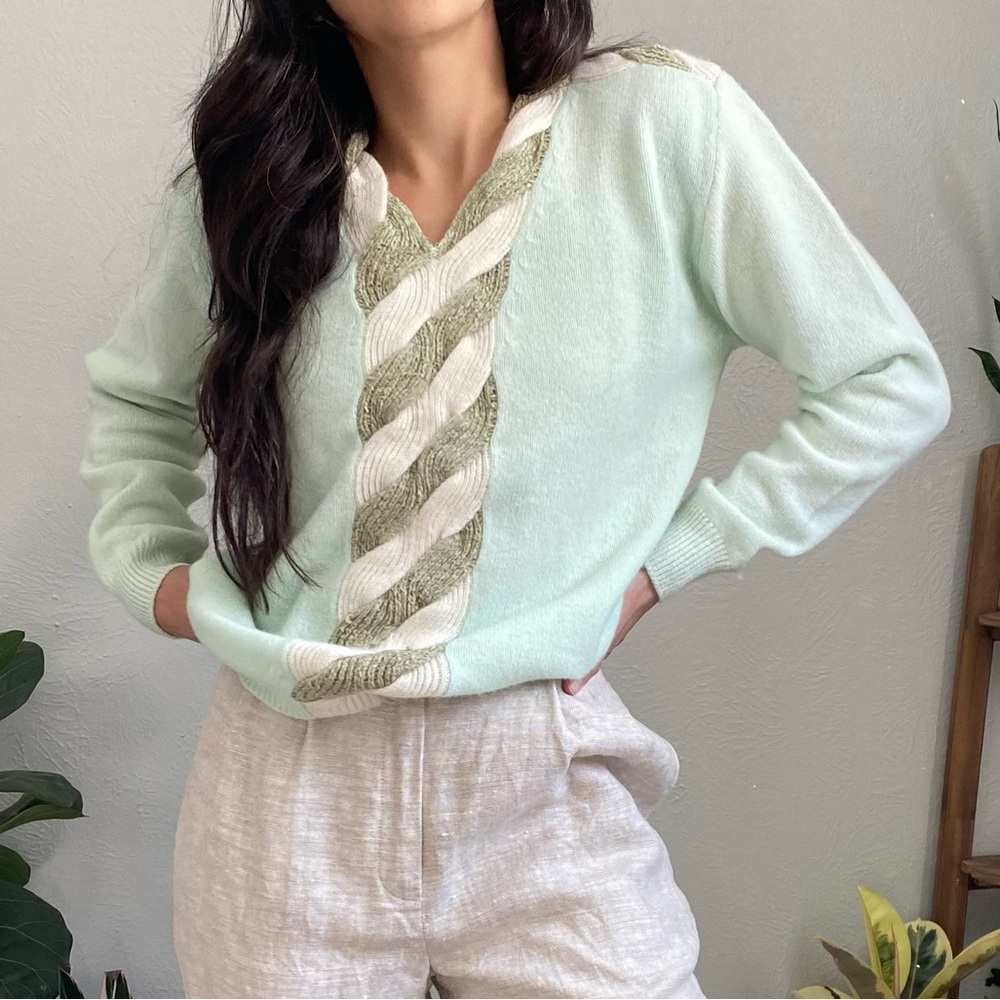 Vintage Rabbit Hair Blend Sweater